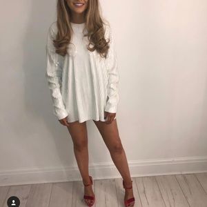 Zara White Sequin Top Oversized
